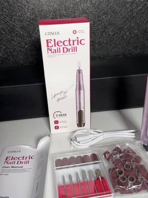 I love this eletric drill  #coslus #ttlevelup #tiktokshopnewyearaura #naildrill #nailtech #doityourself #spotlightfinds #giftguide #exlorepage #cosluselectricnaildrill 