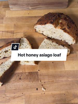 So delicious! Sourdough hot honey Asiago loaf. #sourdough #sourdoughbread #honey #sourdoughtok #dailybread #fypツ #eatrealfood #freshbread #BakeWithMe #microbakery #cottagebakery #jesuslovesyou #jesus #godisgood 