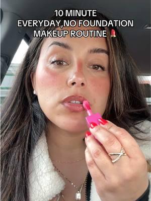 Replying to @elenaheart_ 💄🩷 10 minute every day makeup routine! No foundation! #makeup #makeuptutorial #MakeupRoutine #affordablemakeup #drugstoremakeup #bronzerhack #bkushhack #nofoundationmakeup #nofoundationroutine #naturalmakeup #cleangirlmakeup #over30makeup 