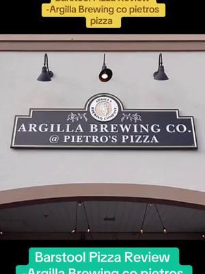 Barstool Pizza Review -Argilla Brewing co pietros pizza #barstool #pizza #reviews #Agrilla #brewing #pizza #cooking #fyp 