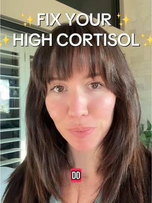 Replying to @Meggzz875 how to fix high cortisol - here’s a step by step guide. Always identify the root cause of your high cortisol first - that’s what we need to address. Fixing high cortisol is a combination of lifestyle and adaptogens #highcortisol #highcortisolhelp  #lowercortisolnaturally 