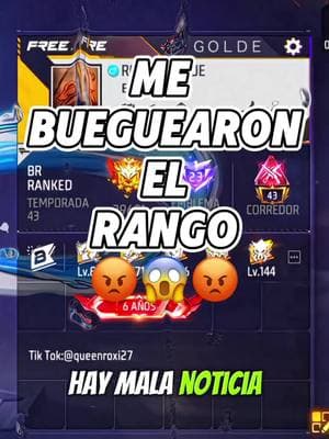 Me buguearon y nose xq 😡😡😡@Garena Free Fire LATAM #gamer #hacker #CapCut #freefire #freefire_lover #queenroxi27 #nicaragua🇳🇮 #topglobal #topregional #paratii #fyp #freefirelover #fypシ゚viral #garenafreefire #fypage #garena #gaming #brclasificatoria 