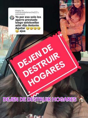 Replying to @marianadelanoche22 DEJEN DE DESTRUIR HOGARES#fyp #PARATI #DEEJA #destruir #hogares #mujeres #hombres #lagrimas #foryoupage #viral