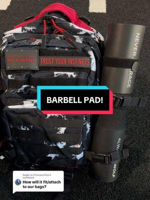 Replying to @Princess Fire Glad you asked! Here’s 2 different ways with a 35L 🐺 #wolfpak #barbellpad #gymbag 