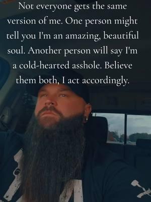 treat them how they treat you. #differentversion #actaccordingly #switchup #coldhearted #amazingsoul #pos #itslikethat #beard #beardsandtattoos #CapCut 