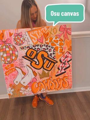 What college do y’all want to see next?  ##collegecanvas##customcollegecanvas##osu##gopokes##dormdecor##gradgift##gradpartyideas##dormaesthetic##preppy