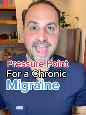 Pressure point for a chronic migraine headache #headache #migraine #acupressure #dranis #tiktokpartner 