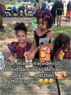 Zaria was 2 and apparently, the jerky moves she’s doing are her imitation of Michael Jackson 🤣🤣🤣 . . #theorjifamily #michaeljackson #fyp #dancing #funny #funnykids #cutekids #girlfam #sisters #sister #kidshair #curlyhair #curlyhairstyles #diyanu #nigeriandress #naija #kidscurlyhair #curlykids 