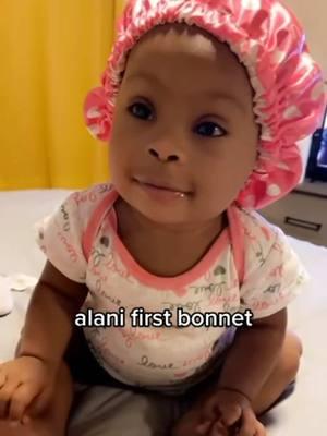 the cutest ever😭😭💗✨ #fyp #bonnet #babyalani #adorable 