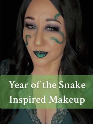 Year of the Snake Inspired Makeup for Chinese New Year 🐍 Look created for a collab with @THE GlamSquad Queens💄 Please check out our collab video!  Brand/Product Highlight: @Alora Cosmetics Discount code: Ambam -Dazzling Shimmer Eyeshadow in Empress -Galactic Aura Palette in Starlight @Jessi K Beauty Discount code: Ambam -Contacts in Amber -Sparkle Dust in Champagne  -Lashes in Kiss Me More  -Colors of the Wind 2 palette @Jeffree Star Cosmetics  -Liquid Lipstick in Wierdo #yearofthesnake #chinesenewyear #snakemakeup #makeuptransition #jessikbeauty #jessikbeautyteam #aloracosmetics #ambamunofficialmua 