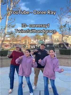 Follow us on all platforms - let us know you came from TikTok family 😉 #coreeray #coreeray1 #twinsfaithandgrace #tiktokfamily #tiktoktwins #dancer #dancingfamily 