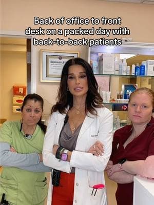 There’s a difference!!🙄🙌🏼 #frontoffice #backoffice #backtobackpatients #officehumor #drannaguanche 