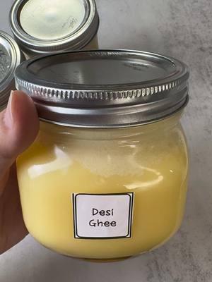 Let’s make desi ghee  You only need heavy whipping cream. Now whisk it while it’s still cold until you see butter, then add ice and cold water to bring the butter together. Heat the butter on medium low flame until you see clear liquid.  #desighee #homemadeghee #gheerecipe 