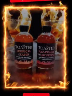 Did it just get hot in here? 🔥 Our two new EXTREMELY spicy syrups are coming soon: 🌶️ TOASTED Raz-Peach Ghost Pepper 🌶️ TOASTED Tropical Reaper Not for the faint of heart. Stay tuned! 👀🔥 #SpicySyrup #TOASTEDCraftCocktails #GhostPepper #ReaperChallenge #SpicyDrinks #CocktailLovers #Mixology #BoldFlavors #HeatSeeker #TOASTEDSimple 