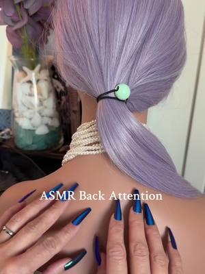 ASMR Back Scratching 🐚💜 #asmr #asmrtapping #asmrscratching #asmrbackscratching #asmrpersonalattention #asmrbacktracing 