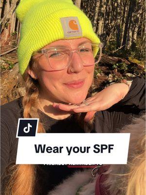 Wear that SPF, besties! I’ll scream this from the mountaintops if I have to!!!! #spf #sunscreen #skincare #hikingtips #hikinggear #hikingsafety #womenwhohike #womenintheoutdoors #solofemalehiker 