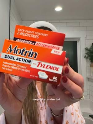 #MotrinPartner thank you @Motrin for making 2025 so much easier already 😍 you can find Motrin Dual Action Tylenol at the grocery store in the orange box!! Ibuprofen is the active ingredient in Motrin and Acetaminophen is the active ingredient in Tylenol #Motrin #painrelief #nursetok #nursesoftiktok