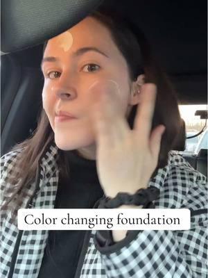 Color changing foundation  #tiktok #fyp #foundation #colorchangingfoundation #makeup 