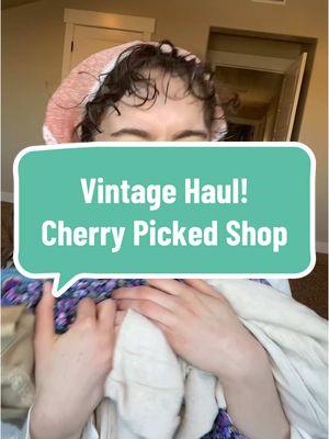 I am IN LOVE with all of these pieces from @Cherry Picked Vintage📍Provo !!!! I am a huge lover of Vintage pieces and I could not love each of them any more! Can’t wait to find more treasures here and thanks so much to Cherry Picked!!! #vintage #vintageclothing #vintagethrifting 