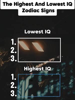 Highest IQ and Lowest IQ zodiac signs🧐🧐#zodiac #zodiacsigns #starsign #leo #aries #virgo #taurus #gemini #scorpio #aquarius #sagittarius #cancer #capricorn #pisces #libra #foryoupage 