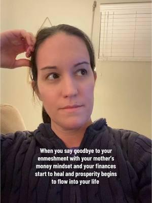 Your mother’s thoughts about money, success, and finances don’t have to be your thoughts. Once I let that go, my finances were like ok thank you. ##enmeshed##enmeshment##motherwound##intergenerationaltrauma##breakthecycle