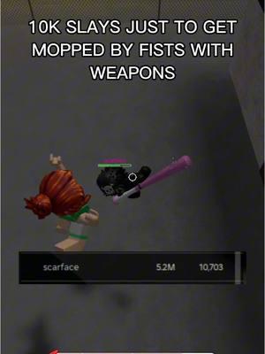 How are you gonna have 10k slays but get mopped by fists with weapons in Baddies?? 😭 #baddiesroblox #robloxbaddies #baddiescheckmark #moppingpeopleinbaddies #baddies2v1 #fistsonly #spikedknuckles #slays #baddiesslay