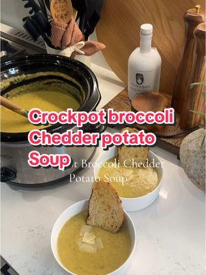 Promise you’ll love this one. Save it! Broccoli cheddar potato soup  #CrockpotMeals #HealthyComfortFood #EasyWeeknightDinner #SlowCookerRecipe #BroccoliCheddarSoup #PotatoSoupLovers #MealPrepIdeas #FallRecipes #HomeChefLife