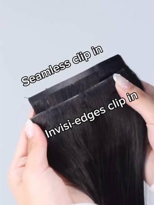 Newest Upgraded Invisible edges clip in hair🤩🤩🤩  It looks like to brown from your scalp 💯💯💯 Who wanna try it? ✅✅✅ Check my showcase to order it!!! #hairextensions #clipin #hairtutorial #fry #haircut #hairtips #invisiedgesclip #idnbeauty #idnhair 