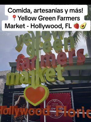 Comida, artesanías y más 🥬📍Yellow Green Farmers Market, Hollywood, FL 🥕🍓🥑 Broward County Things To Do #creatorsearchinsights #browardcountythingstodo #browardcounty #yellowfarmermarket #hollywoodfl #farmermarket 