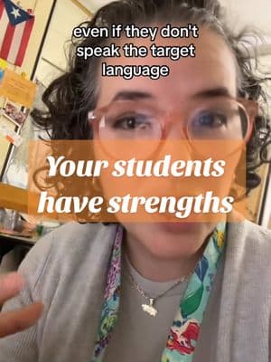 🚩Stop pretending that your students don’t already come with linguistic strengths.  When you learn how to build upon the knowledge, experiences and language your students already know, you will see how fast they will make growth!  #duallanguageteacher #maestrabilingüe #duallanguage #biliteracy #oracy #palantemember #bilingualteacher 