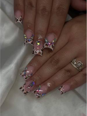 #ducknails #fyp #nails #cheetahnails #blingnails #nailtutorial #howtodonails #bakersfieldnails #661nails 