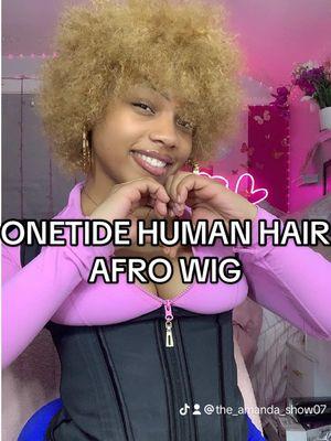 And it’s human hair, they got multiple colors too for only $23 🥰 #fyp #wigtok #onetidehair #TikTokShop #haircontent #wigcontent 