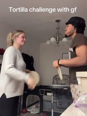 Tortilla challenge with gf 😂😂😂 #fypシ #tortillatrend #viralvideo #funn #justforfun 