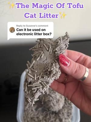 Replying to @Suzanne yes this tofu litter is clumping so it can be used in automatic litter boxes @Tuft & Paw 🙌🏻 #cat #catsoftiktok #cattok #catlitter #tofulitter #tofucatlitter #catlitterhack #catlitterbox #cattips #clumpingcatlitter #litterbox #litter #tuftandpaw #fyp #spotlightfinds #tiktokshopfinds #tiktokshopjumpstartsale 