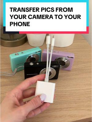 If you want to transfer pictures from your camera to your phone, here's how... #sdcardreader #digitalcamera #cardreader #photography #tiktokshopfinds 