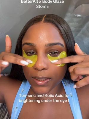 This is the first time I have seen turmeric in eye patches ! These get that under eye glowing 😍 @BetterAlt Beauty  #SuperBrandDay #BetterAItSuperBrandDay #betteraltsbd  #canvasbeauty #betteralt #eyepatches #tumericbenefits #turmericeyepatches #kojicacid #kojicacideyepatches #kojicacidbenefits #eyepatches #stormi #eyecare #skincare #beautybybetteralt #TikTokShop