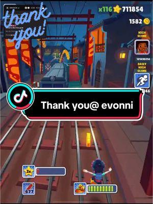 Thanks for joining my live @Evonni #msdonna2020 #subwaysurfers #veteran 