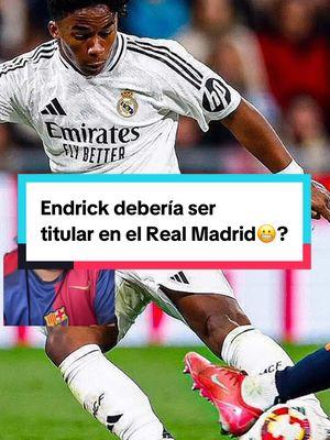 Endrick debería ser titular en el Real Madrid😬?#realmadrid #madrid #madridista #endrick #deportesentiktok #greenscreen 