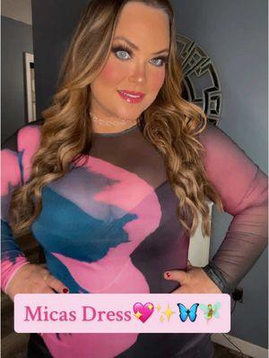 You can’t outdo this dress from #micas! 💖✨🧚🏻🦋 #draft #micas #micasdress #curvydress #plussize #curvyfashion #dress #dressinspo #meshdress #partydress #whattowear #curvyconfidence #tiktokban #curvytiktok #curvystyle #curvyfashionblogger #youcantoutdothedoer 