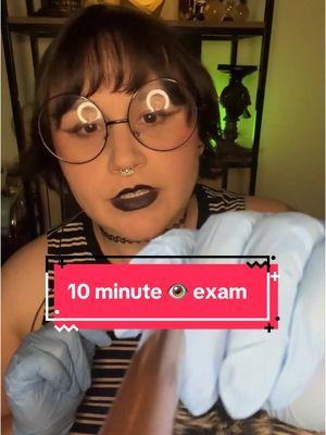 10 minutes of tingly eye exam 👀 #asmreyeexam #eyeexamasmr #asmreyedoctor #eyedoctorasmr #asmroptometrist #asmrdoctorroleplay #asmreyetest 