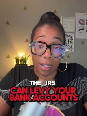 Think your IRS tax problems will just go away? Think again! The IRS can levy your bank accounts and seize funds to settle your tax debt. Don't wait until it's too late—take action now! Reach out today for a free consultation and stop the IRS from taking action! #TaxDebt #IRSProblems #TaxRelief #FinancialFreedom #DebtHelp #TaxResolution #SeizeTheDay