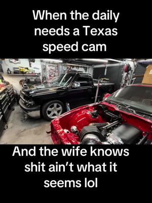 It’s just a brake job.   I swear 🤫#texasspeed #chopocabra #dailydriver #wife #silverado #rcsb 