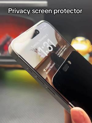 Tempered glass privacy film #privacy #screenprotector #blackscreen #privacyscreenprotector #fyp #iphone #privacyscreen #TikTokShop #tiktokmademebuyit #blackglass 