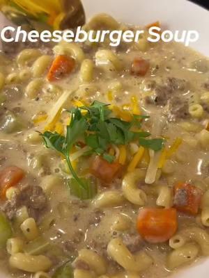 #creatorsearchinsights cheeseburger soup #soup #soupseason #cheeseburgersoup #foryoupage 