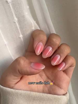 nail transition fr! lil blush / aura nail inspo for your next nails! #blushnails #auranails #nailinspo #nailtech #nailtransition 