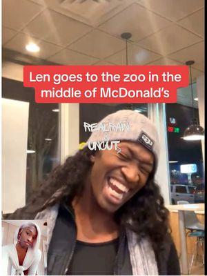 🚨Gworls, did yall miss Len going to the zoo? 🚨 Well, Len went to the Zoo & performed his other acts right in McDonald’s. Gworls, what are your thoughts? #len  #lencarson  #lentraviuscarson  #keepingupwithlen #lendagoat  #lenmakeemjealous #lengo  #teamlen #teamlen4eva #cookingwithlen #lencantbestopped #lencarson4eva #comeeatwithlen #arielpage Via: FunnyLen 