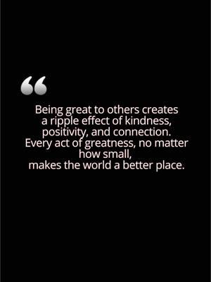 Through the eyes of a child, we see the purest truths. 💛 Let’s take her advice: be great to people, because greatness starts with kindness. Together, we can make the world brighter one act at a time. ✨ #BeGreatToPeople #KindnessMatters #SpreadPositivity #RippleEffect #ParentingMoments #LifeLessonsFromKids #GreatnessInKindness