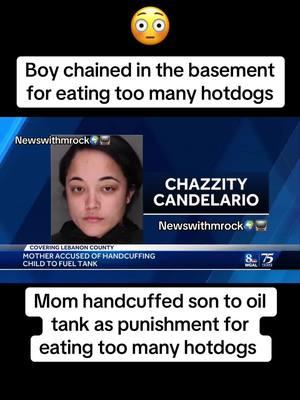 11-year-old boy handcuff in the basement for eating too many hotdogs by mother #Pennsylvania #lebanoncounty #lebanonpa #lebanon #crimejunkie #truecrime #crimetok #fyp #fypシ #viral #viralvideo #chazzitycandelario #newswithmrock🌍📺  