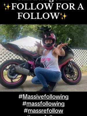 Let’s make everyone FAMOUS, ✨FOLLOW for a FOLLOW! ✨ 🙏🫶 #followforafollow #massfollowing #massivefollowers #massivefollowing #massrefollow #massiverefollow #letsmakeusfamous #letsgetfamous #f #fyp #fypシ #fypシ゚viral #tiktokban #ohio #stuckinohio #bikerchick  #stuntlife   #wheelies  #stunt #wheelie   #femalestuntrider    #bikerchick    #bengalsnation #stunter  #professionalfemalestuntrider #justabikerchick  #gsxr    #hondagrom   #girlswhoride    #girlgangshit   #fyp   #fy #twowheeltherapy    #cincinnati   #grom    #justanotherbikerchick   #looktwicesavealife     #looktwiceformotorcycles  #motorcycleawareness      