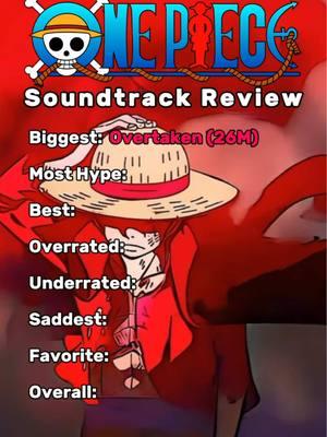 Reviewing One Piece Soundtracks #anime #onepiece #onepieceost #onepieceedit #onepieceluffy #jankankun #theveryveryverystrongest #luffysfierceattack #overtaken #goldandoden #theganggathered #memoriesofbrothers #fyp 